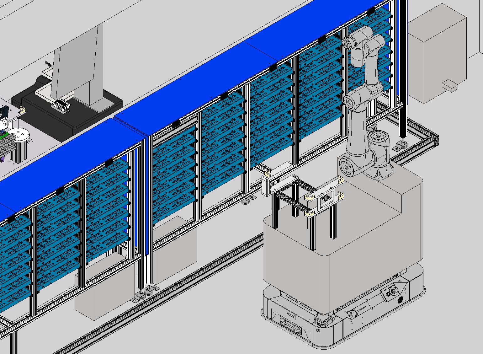 AMR + Cobot + Vision System