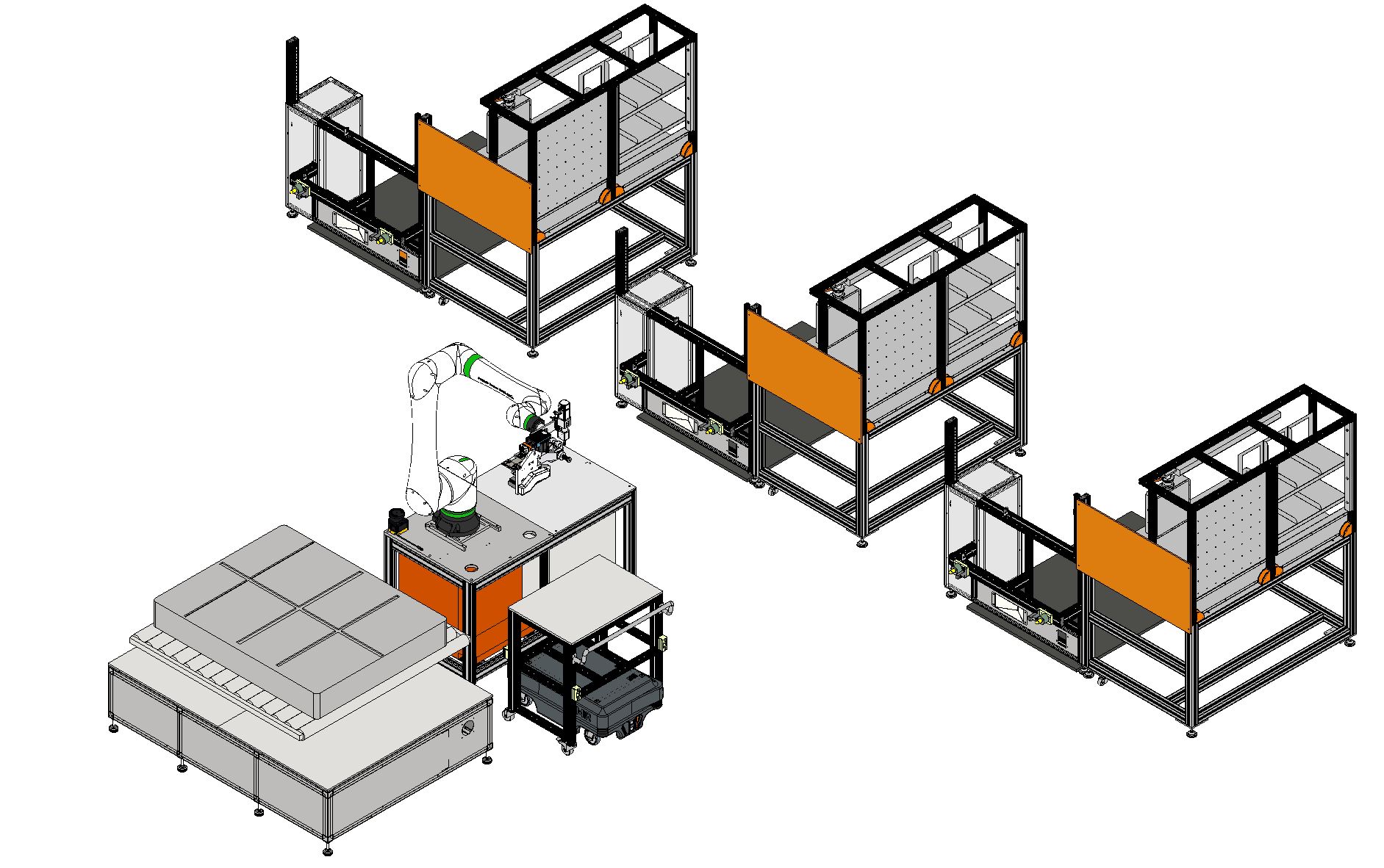 EV battery automation - battery disassembly and recycling line with ABB robot